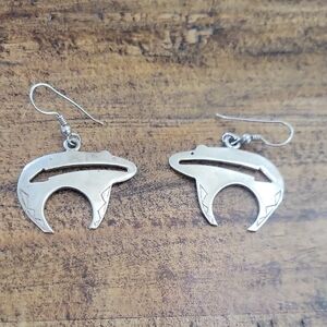 Silver Bear Earrings